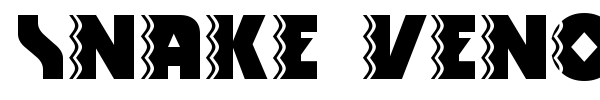 Snake Venom font