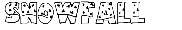 Snowfall font