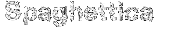 Spaghettica font