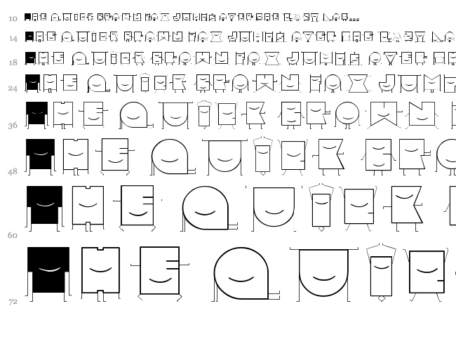 Speci.ALE font waterfall