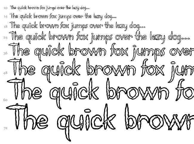 Spliffs font waterfall