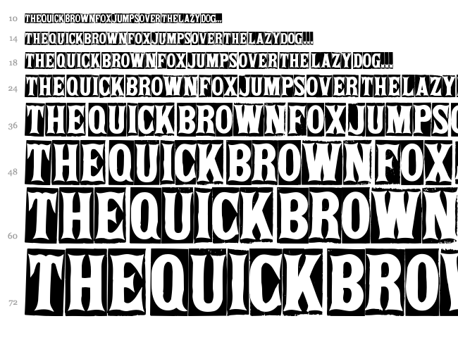 Springfield Tablets font waterfall