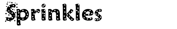 Sprinkles font