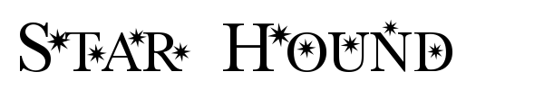 Star Hound font