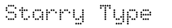 Starry Type font