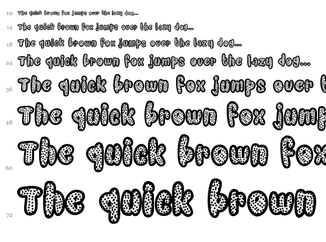 Starry Night font waterfall