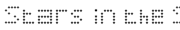 Stars in the Sky font