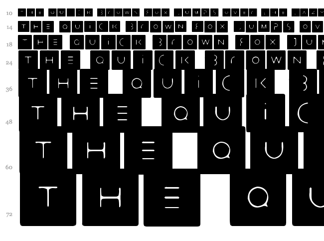 Stealthy Bastards font waterfall