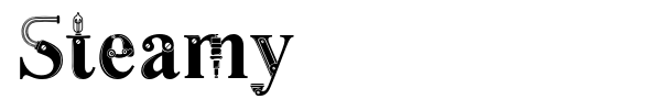 Steamy font