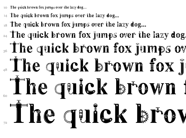 Steamy font waterfall