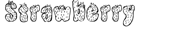 Strawberry font
