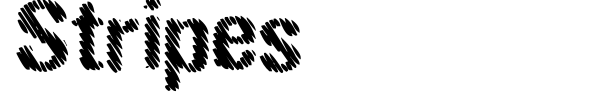 Stripes font