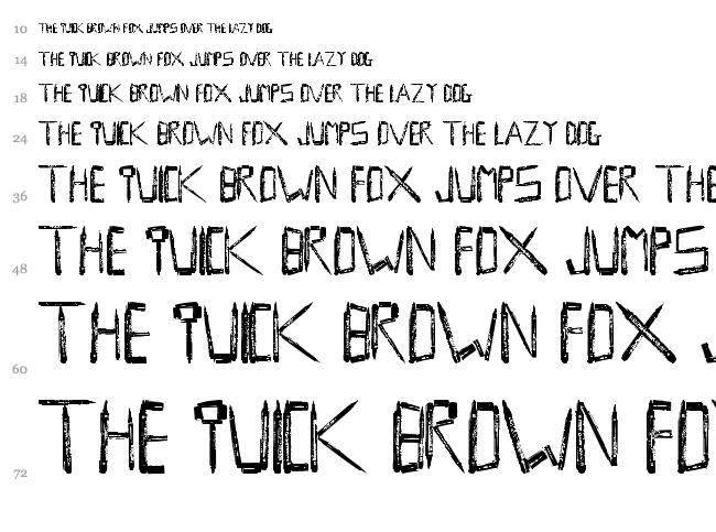 Stylo font waterfall