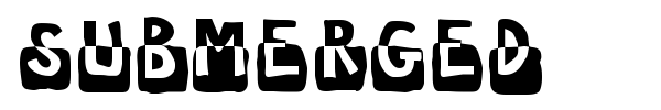 Submerged font