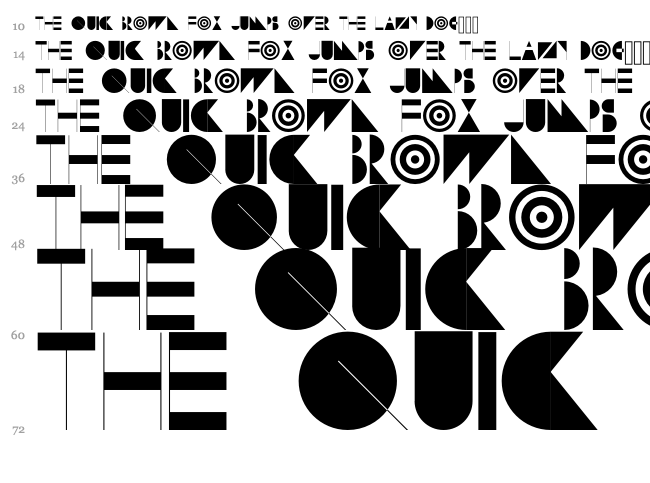 Subversion Display font waterfall