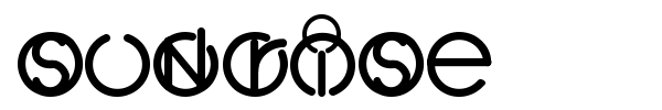 Sunrise font