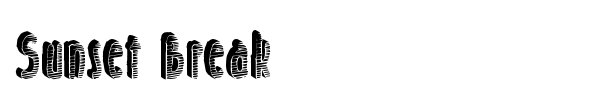 Sunset Break font