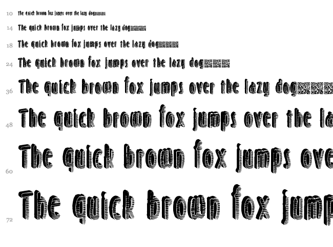 Sunset Break font waterfall