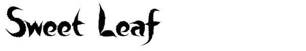 Sweet Leaf font