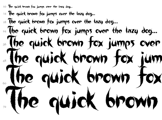 Sweet Leaf font waterfall