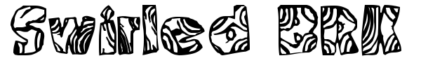 Swirled BRK font