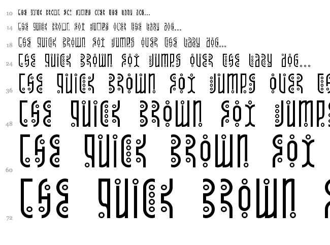 Tantrum Tongue font waterfall