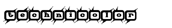 Technicolor font