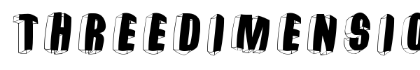 Threedimensional font