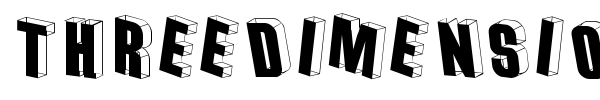 Threedimensional font preview
