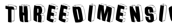 Threedimensional font preview