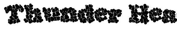 Thunder Head font preview