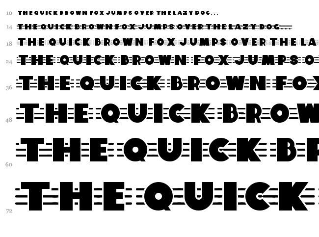 Tilt A Whirl font waterfall
