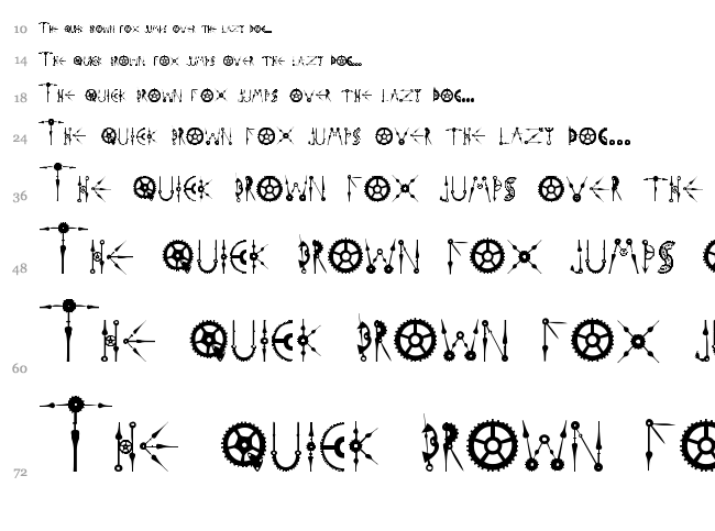 Time to get a Watch font waterfall