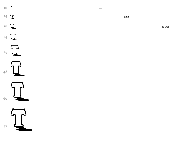 Toyland font waterfall