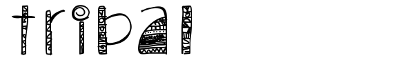 Tribal font