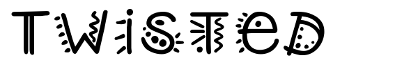 Twisted font