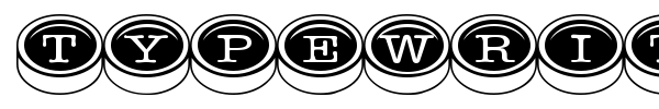 Typewriter Keys font