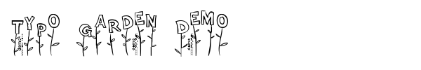Typo Garden Demo font