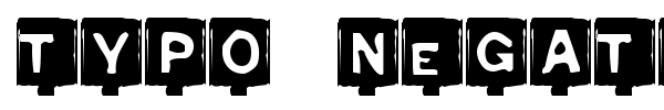 Typo Negative font