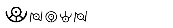 Unown font