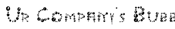 Ur Company's Bubbles Fantasy font