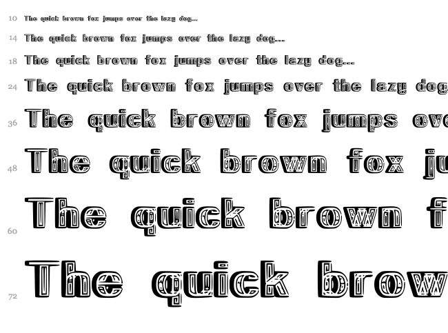 Urban Forestry font waterfall