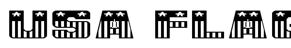 USA Flag font