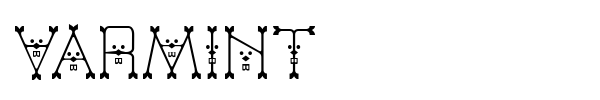 Varmint font