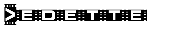 Vedette font