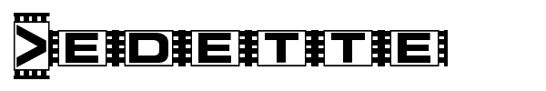 Vedette font preview