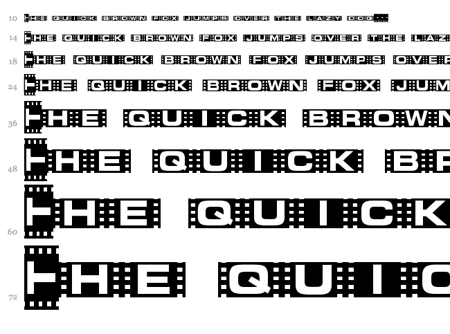 Vedette font waterfall