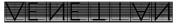 Venetian Blind font preview