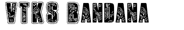 VTKS Bandana font