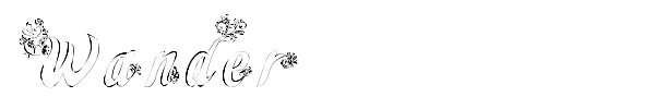 Wander font